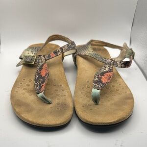 Vionic kalise Colorful Snakeskin Sandals 6
